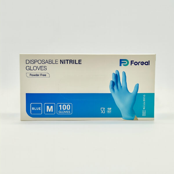 Guantes de nitrilo desechables Forcal, talla M, caja con 100 piezas resultado