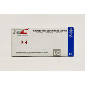 Guantes de nitrilo desechables TAC Global Solutions, talla L, caja con 100 piezas resultado
