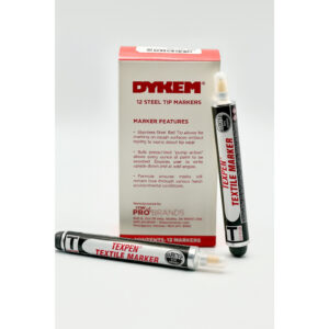 Marcador textil Dykem TexpEn punto fino resultado