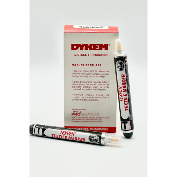 Marcador textil Dykem TexpEn punto fino resultado