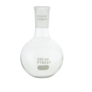 Matraz de fondo redondo boca esmerilada 24 40, 250 ml