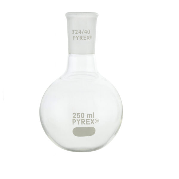 Matraz de fondo redondo boca esmerilada 24 40, 250 ml