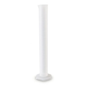 Probeta de plástico base hexagonal 500ml resultado