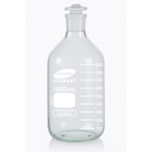 Botellas de reactivo de boca estrecha de vidrio transparente resultado