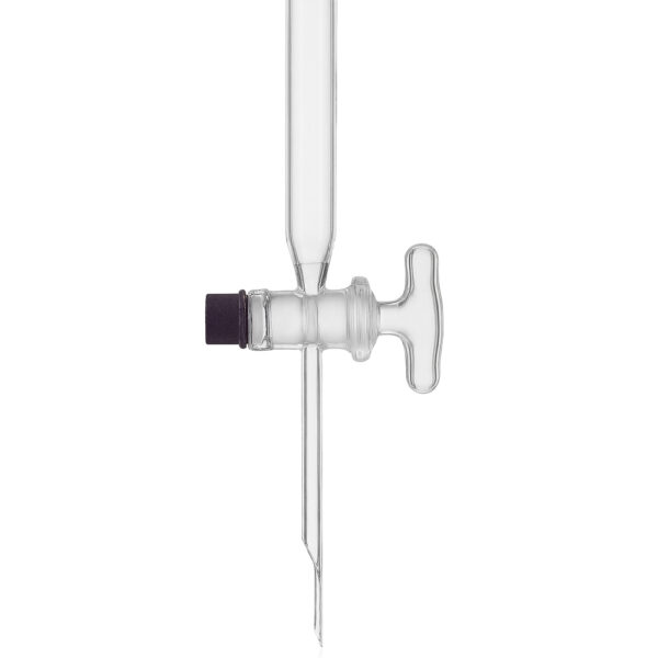 Columnas de cromatografía con disco sinterizado y llave de PTFE