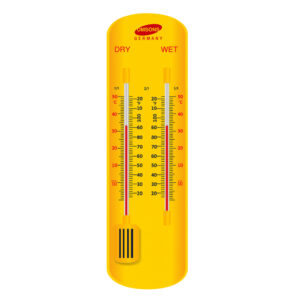 Higrómetro de bulbo seco y húmedo