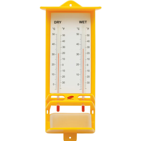 Higrómetro de bulbo seco y húmedo modelo Deluxe