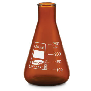 Matraz Erlenmeyer Ámbar Boca Estrecha