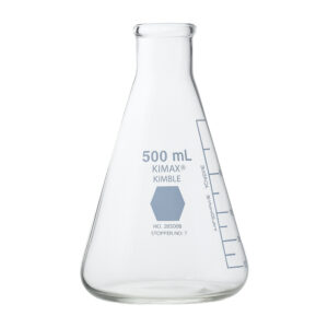 MATRAZ ERLENMEYER, BOCA ANGOSTA, 500mL