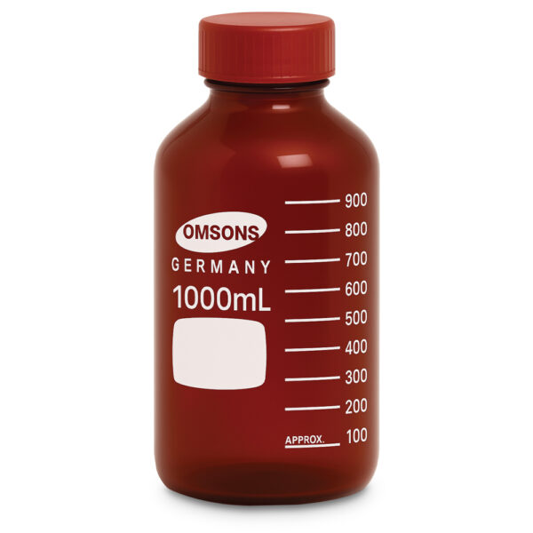 Frascos de reactivo ámbar de boca ancha