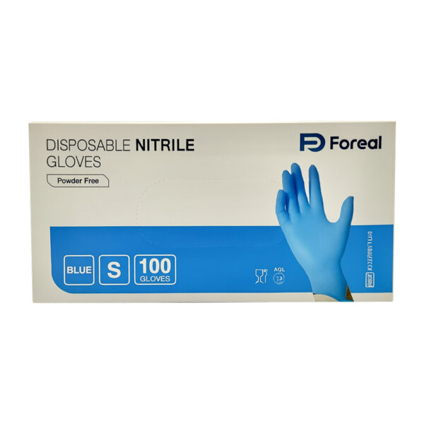 Guantes de nitrilo desechables Forcal, talla S, caja con 100 piezas Guantes de nitrilo desechables Forcal, talla S, caja con 100 piezas
