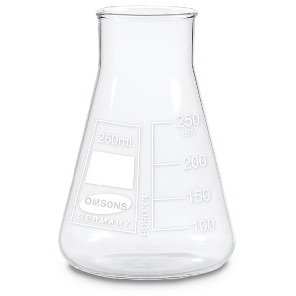 Matraces cónicos Erlenmeyer de boca ancha Matraces cónicos Erlenmeyer de boca ancha