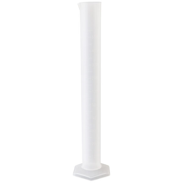 Probeta de plástico base hexagonal 500ml