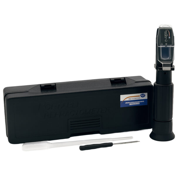 Refractómetro brix con luz LED