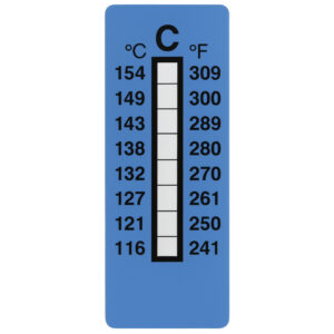 Tiras indicadoras de temparatura de 204°C